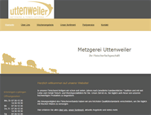 Tablet Screenshot of metzgerei-uttenweiler.de